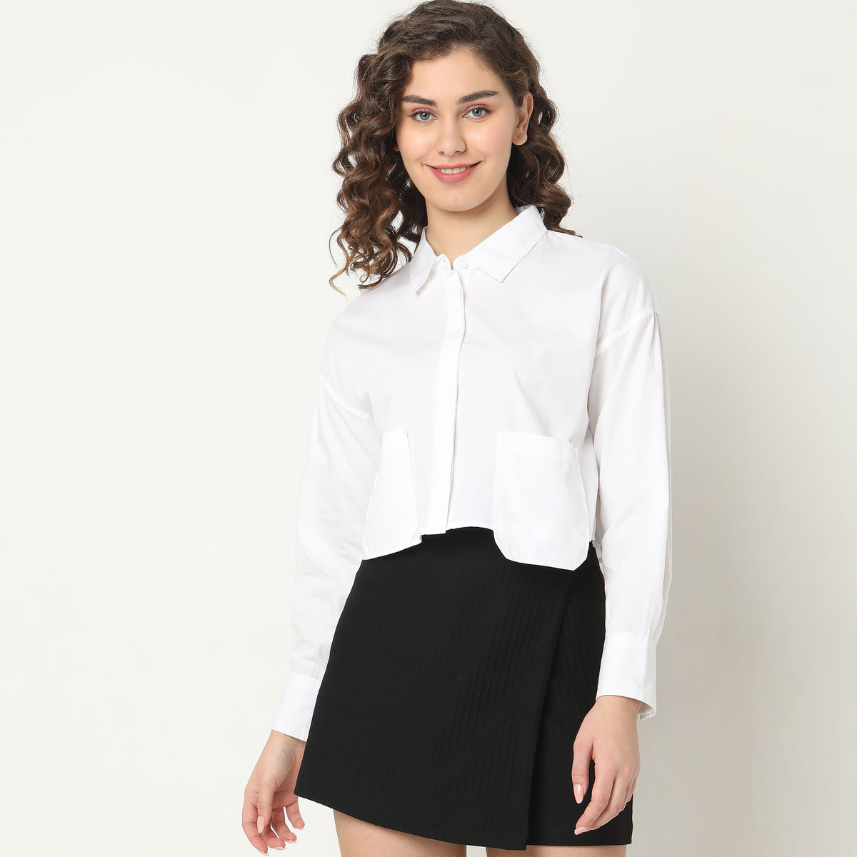 Regular Fit Solid Shirt