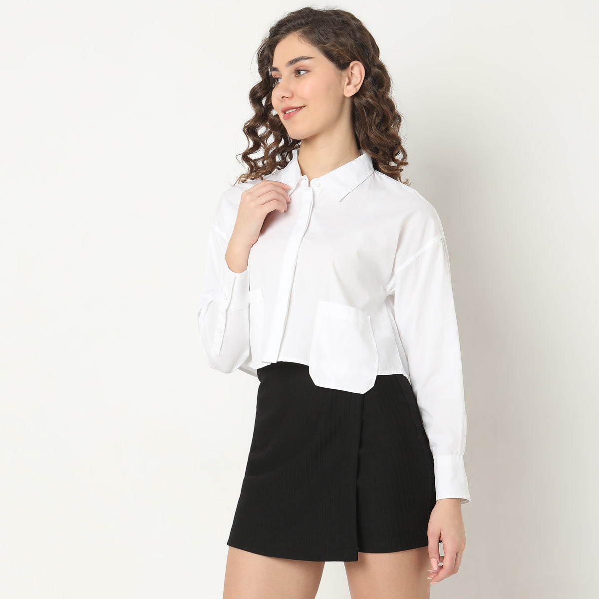 Regular Fit Solid Shirt