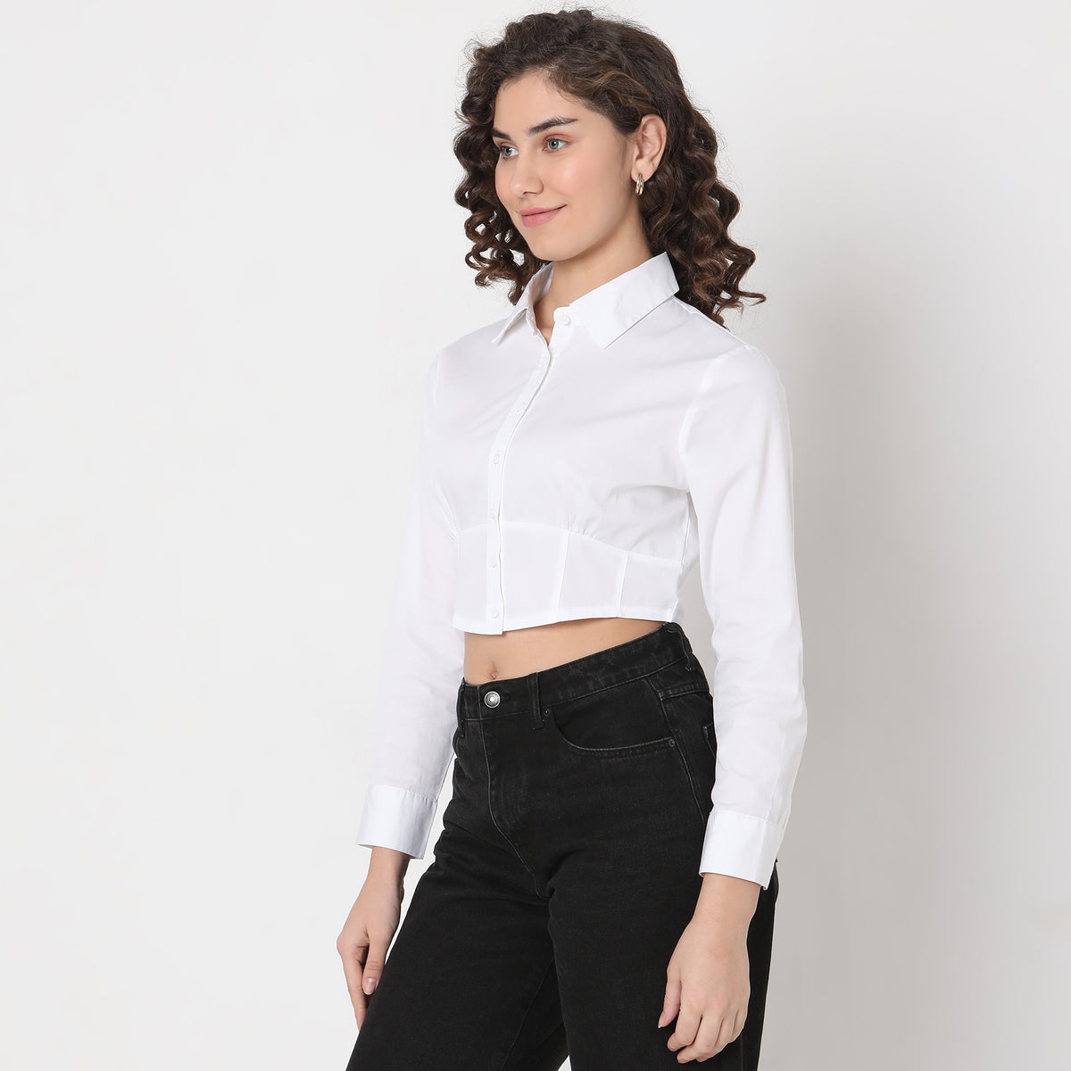 Slim Fit Solid Shirt