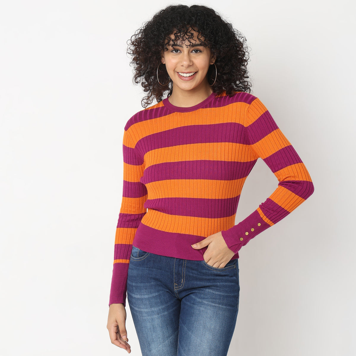 Regular Fit Striped T-Shirt