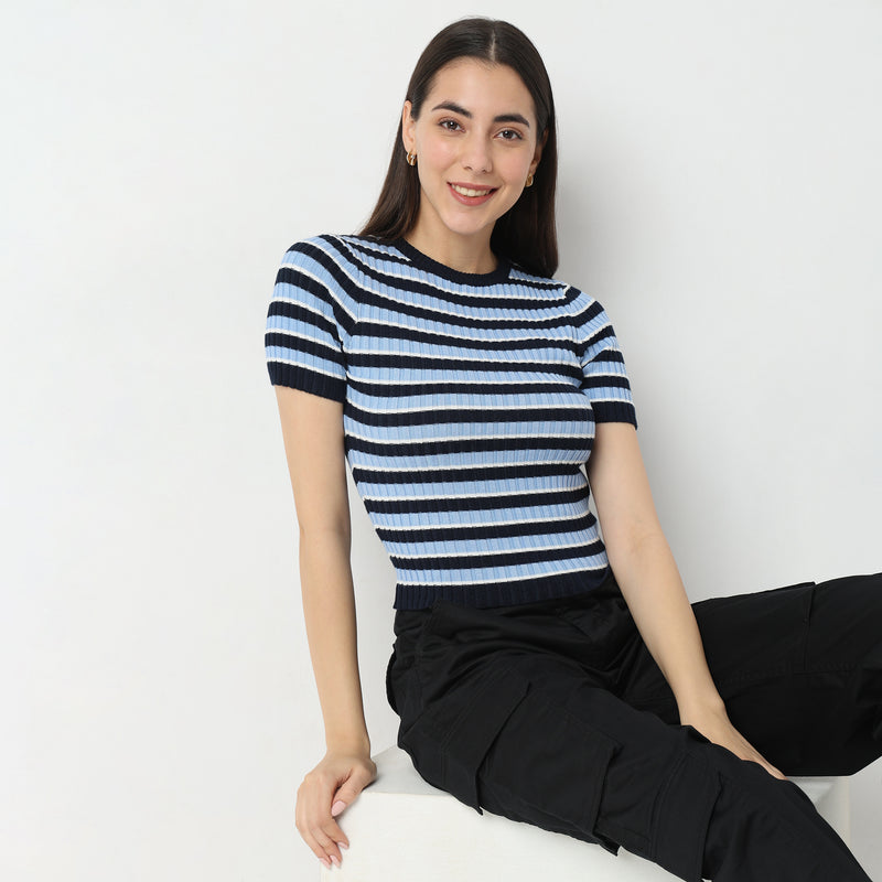 Fitted Striped T-Shirt