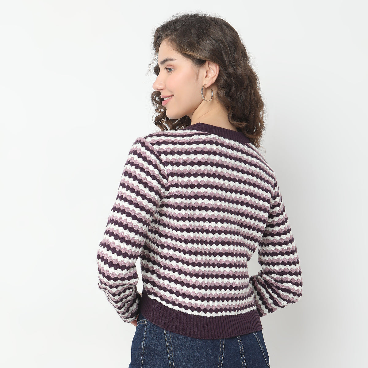 Regular Fit Jacquard Sweater