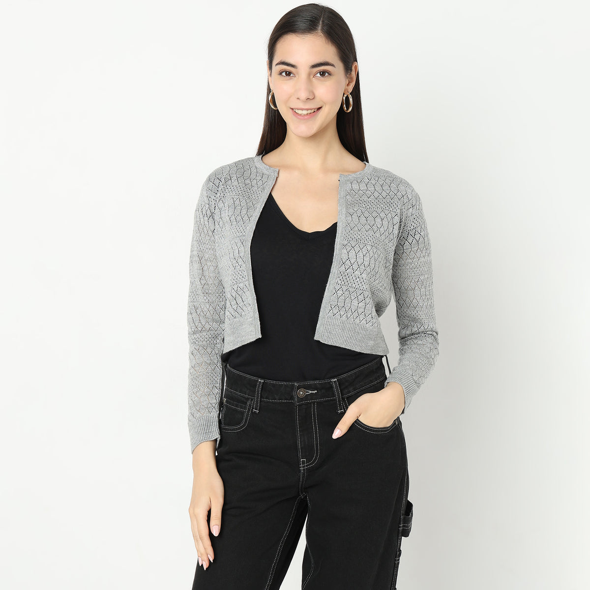 Regular Fit Solid Sweater