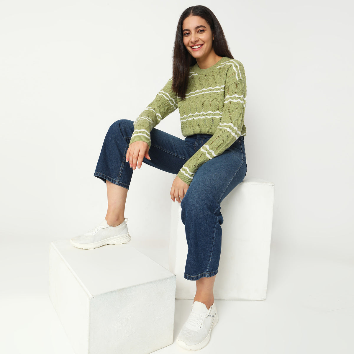 Regular Fit Solid Sweater