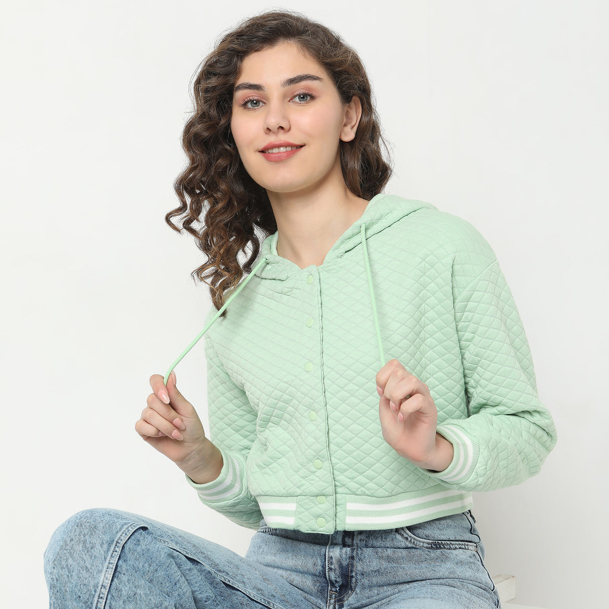 Oversize Quilted Sweatshirt