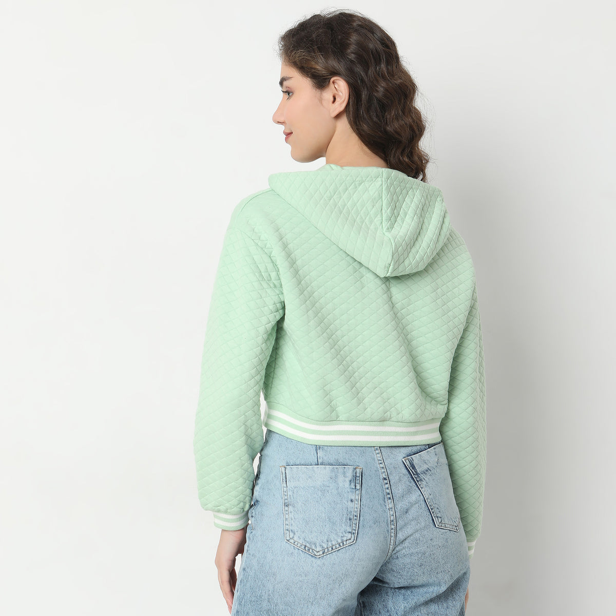 Oversize Quilted Sweatshirt