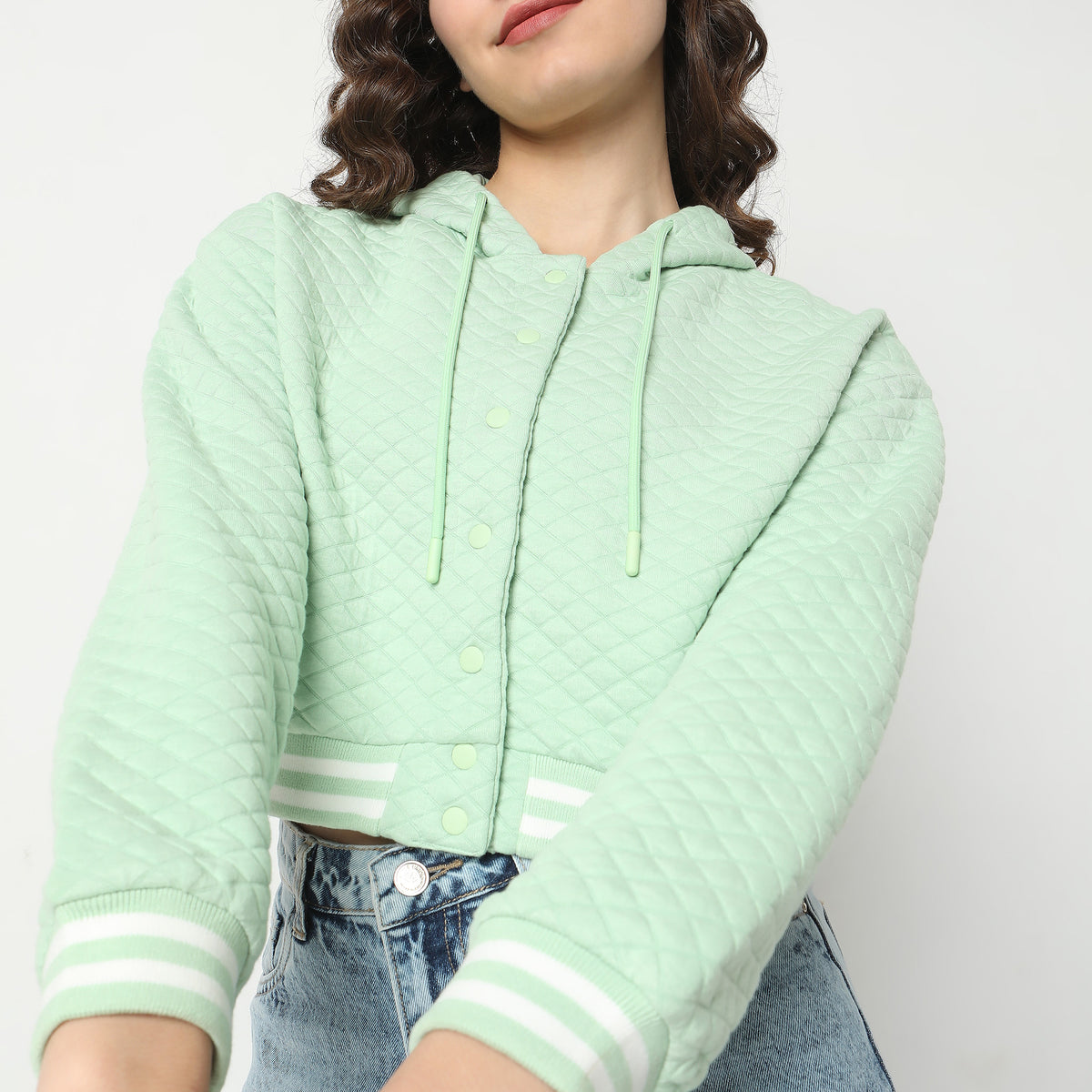 Oversize Quilted Sweatshirt