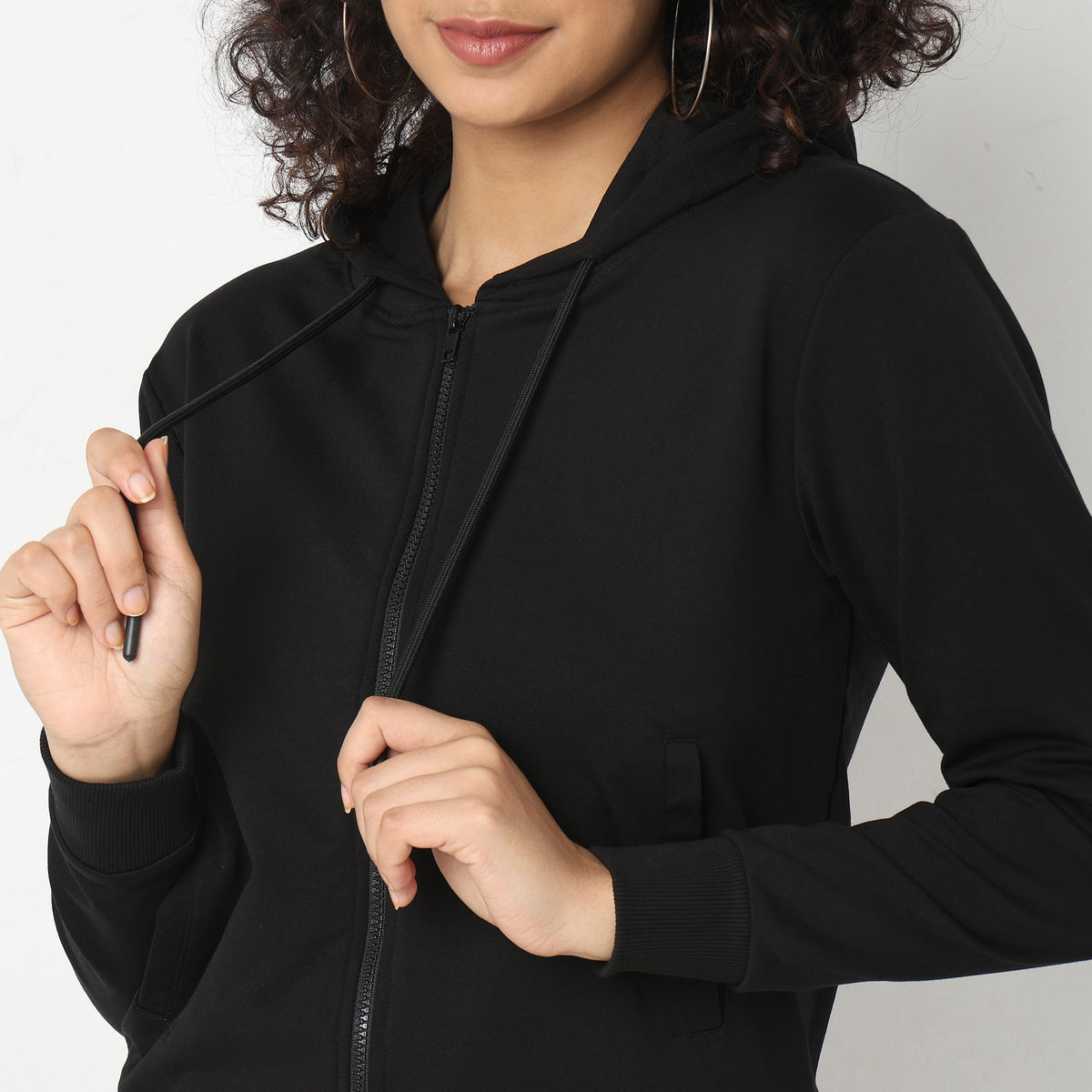 Regular Fit Solid Sweatshirts