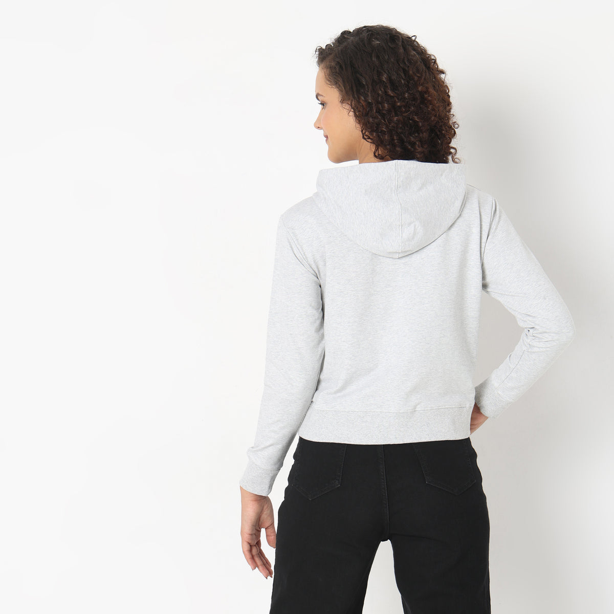 Regular Fit Solid Sweatshirts