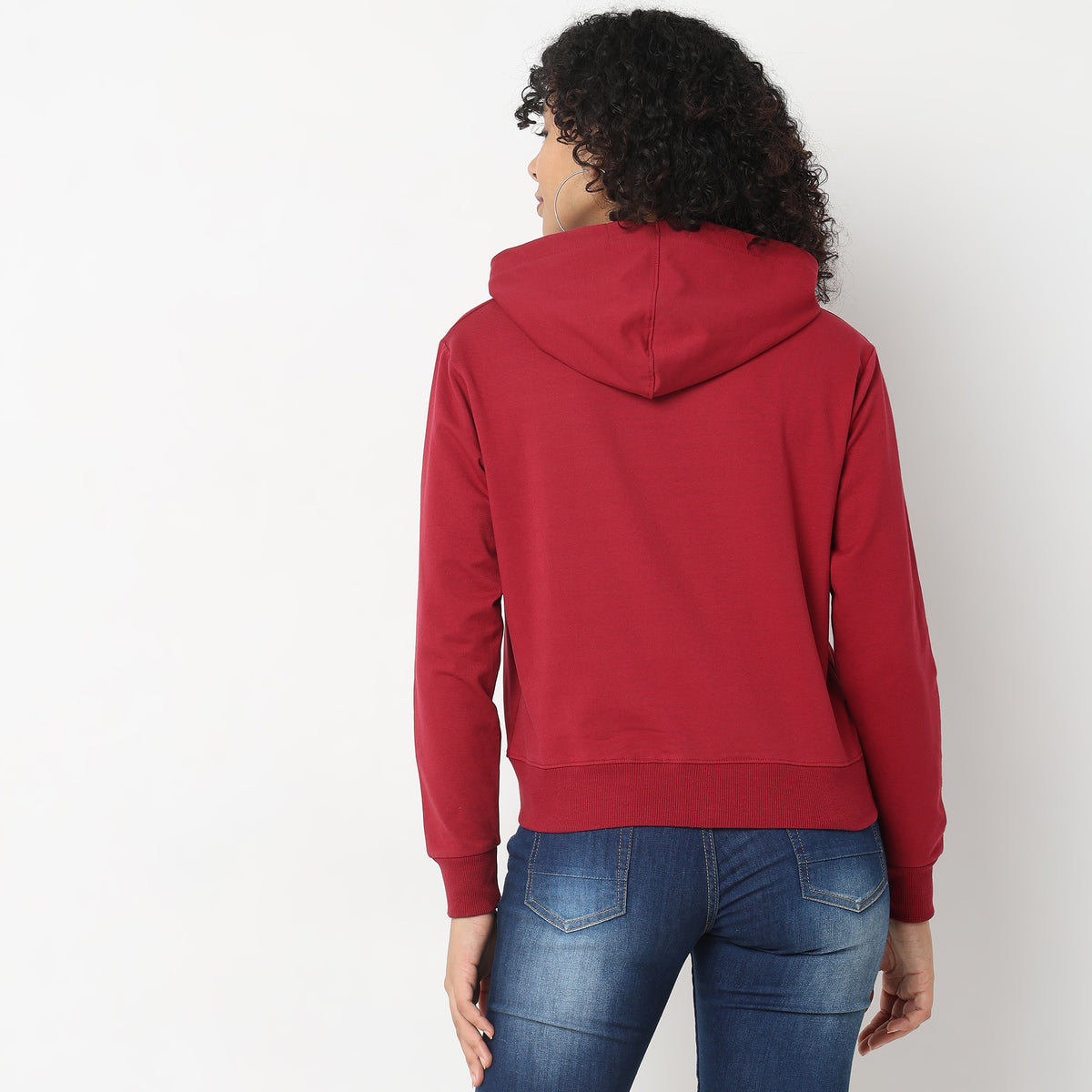 Regular Fit Solid Sweatshirts