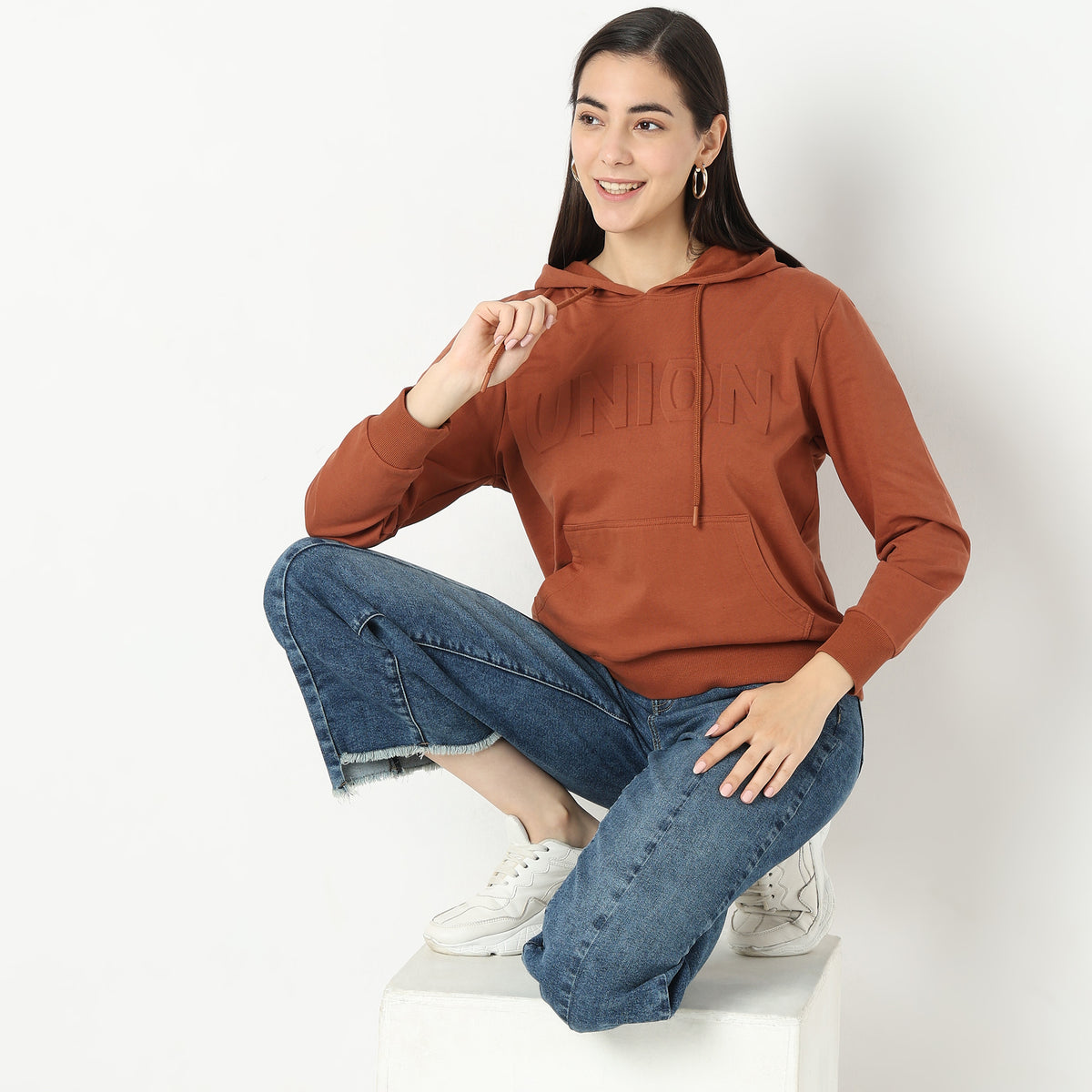 Oversize Solid Sweatshirt