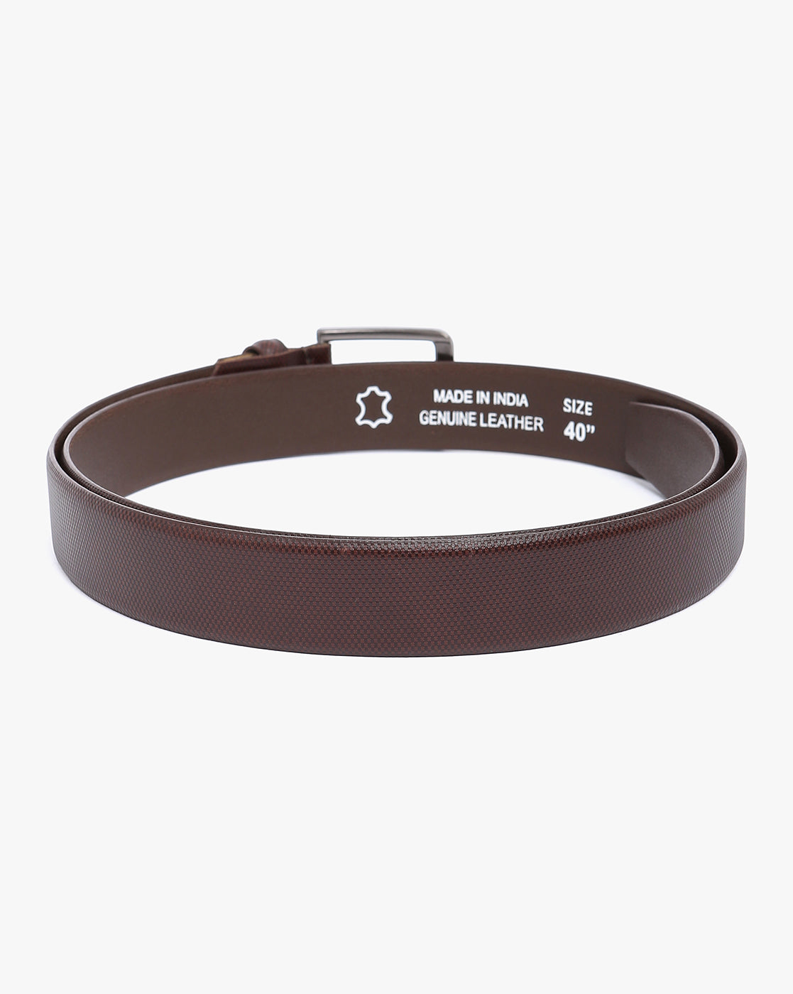 Men Wearing Genuine Leather Brown Belts