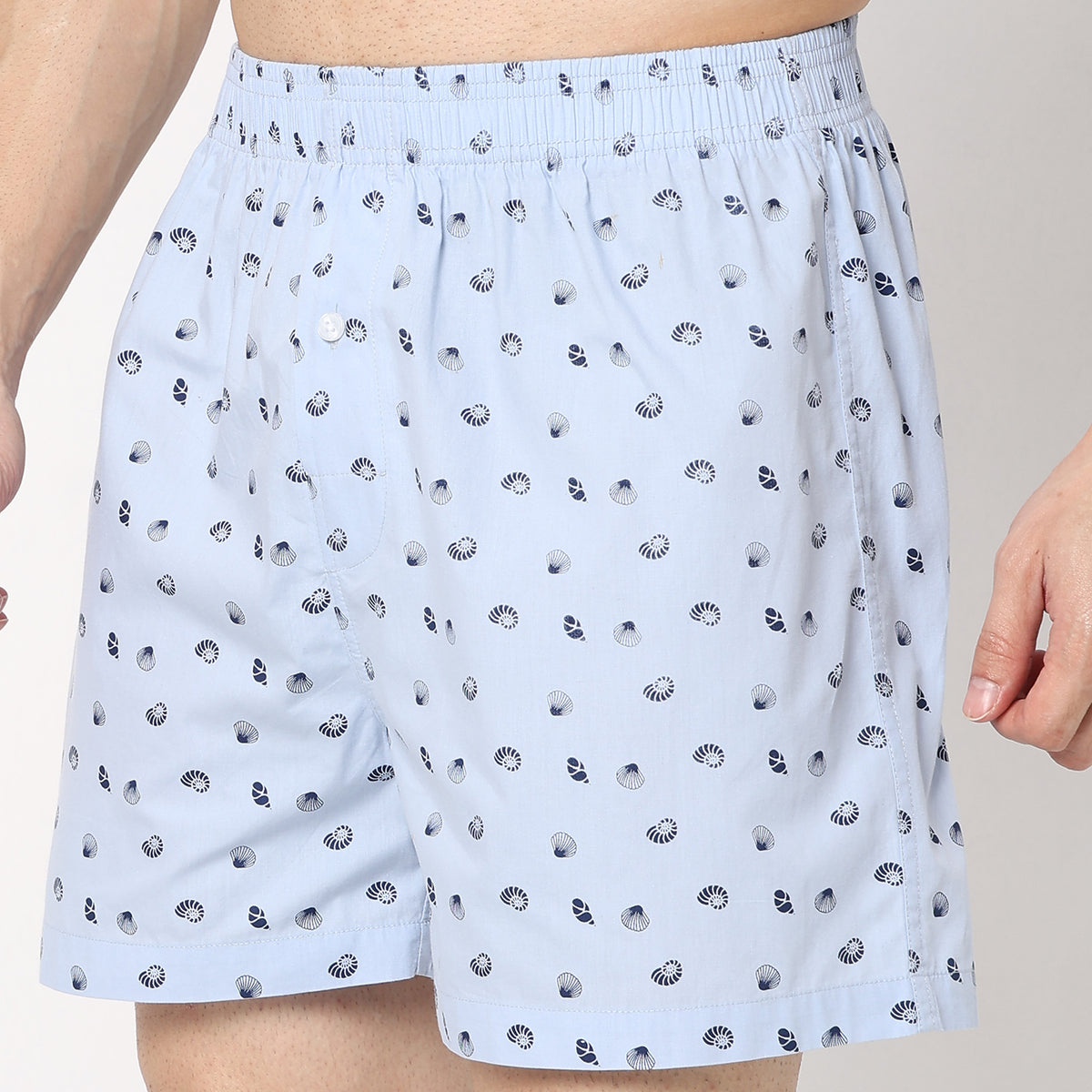 Regular Fit Printed Mid Rise Shorts