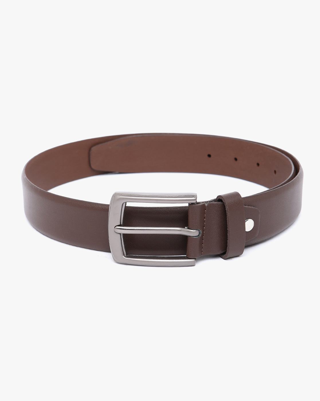 Men Wearing Geniune Leather Brown Belts