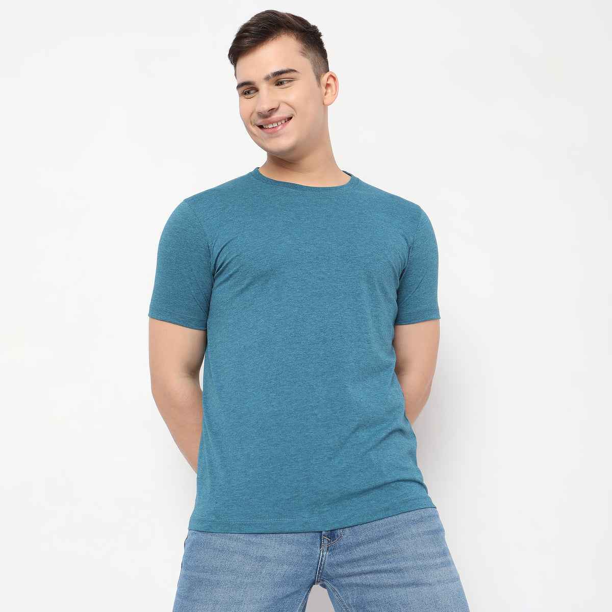 Regular Fit Solid T-Shirt