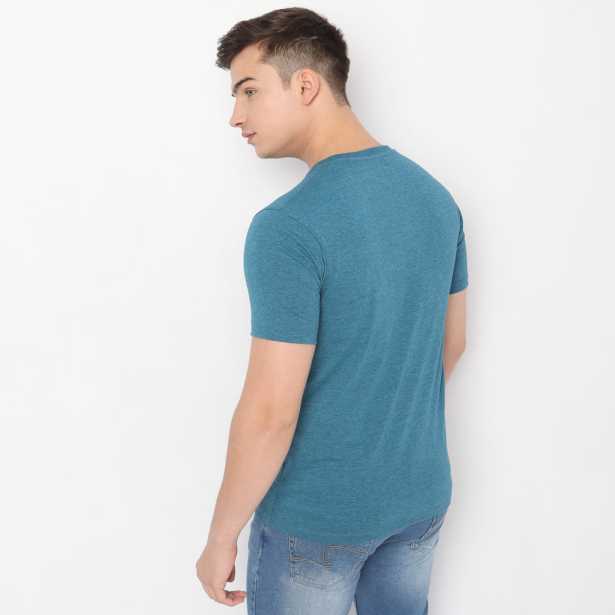 Regular Fit Solid T-Shirt