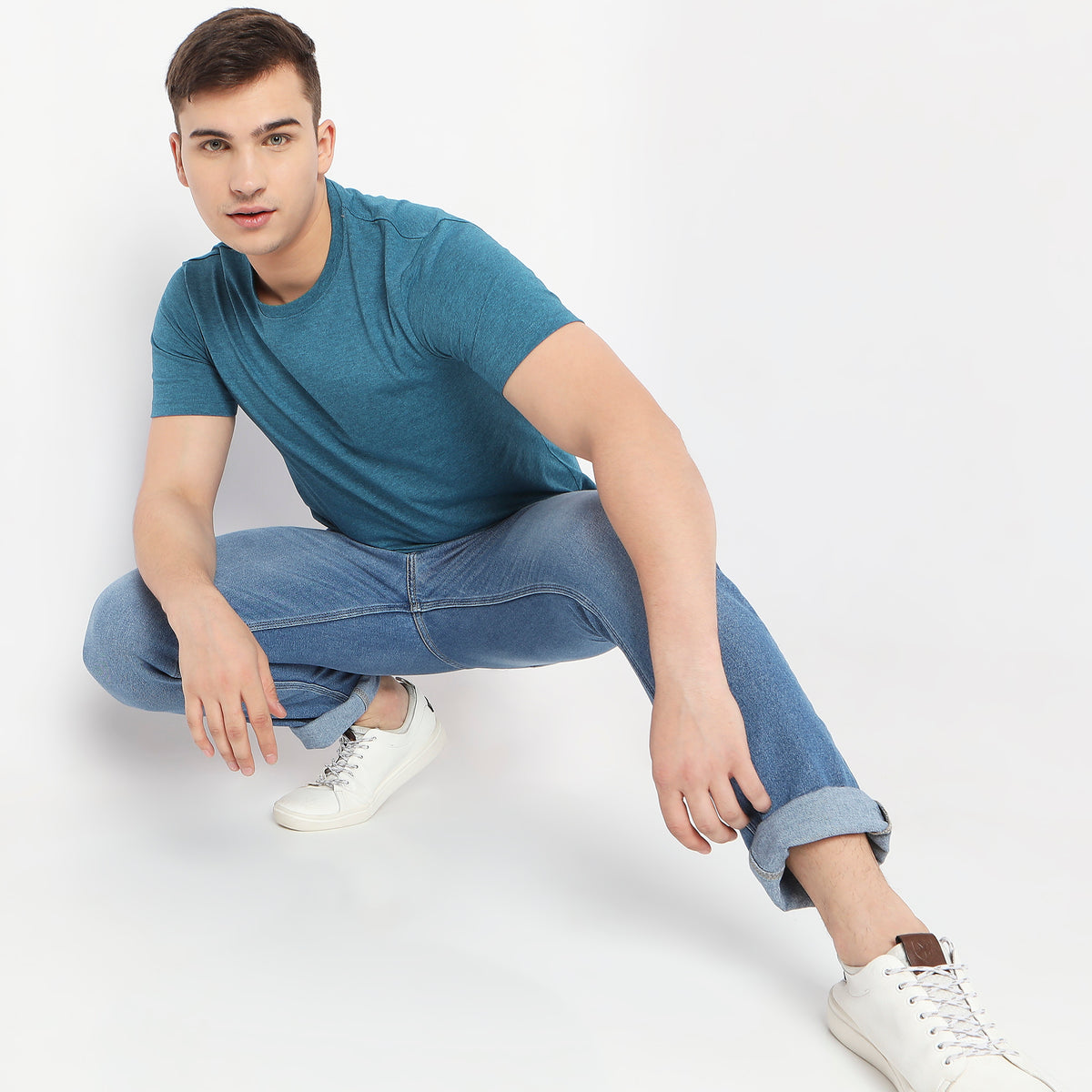 Regular Fit Solid T-Shirt