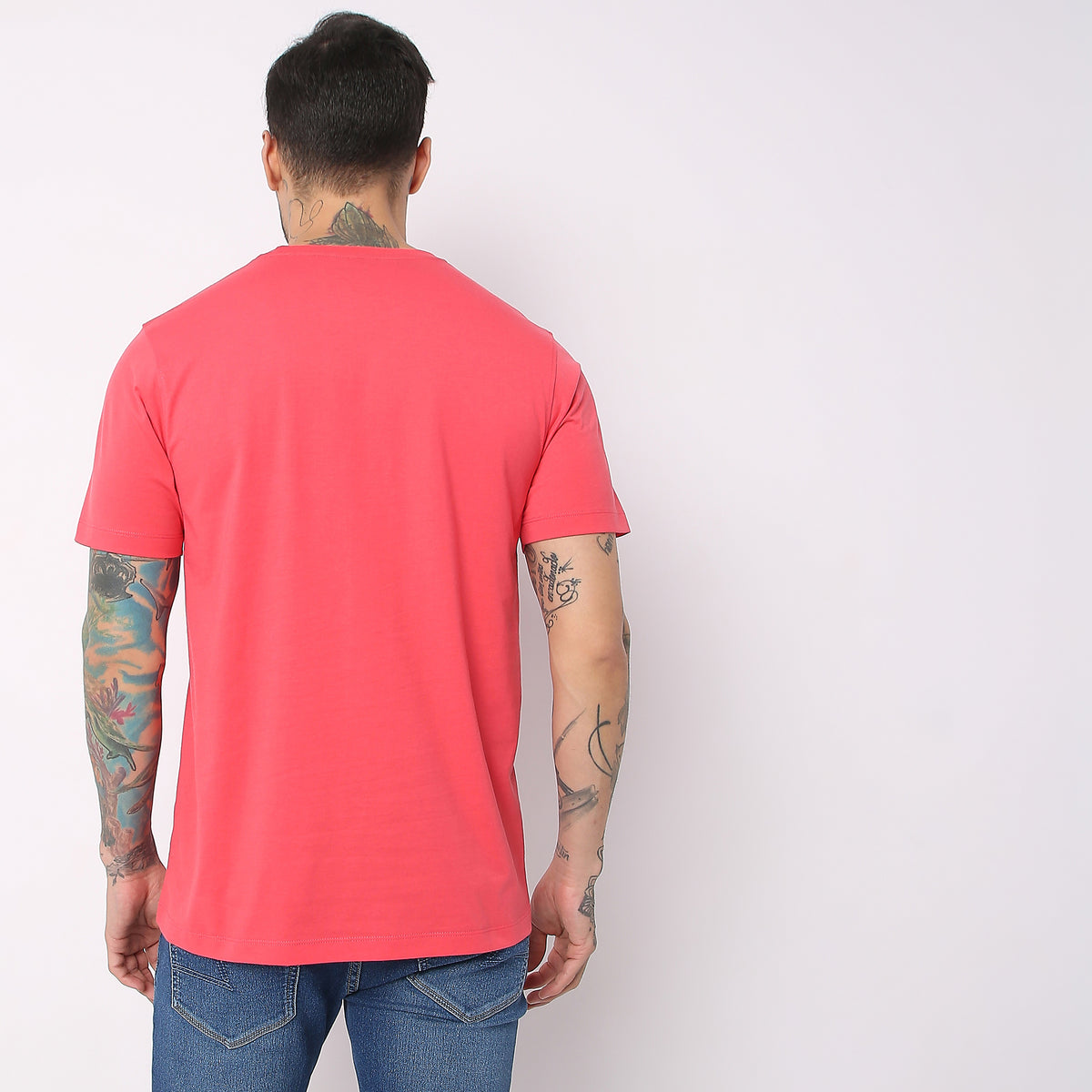 Regular Fit Solid T-Shirt