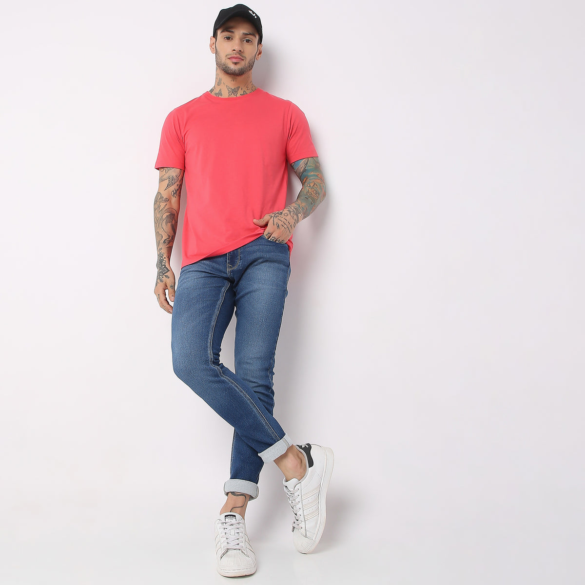 Regular Fit Solid T-Shirt