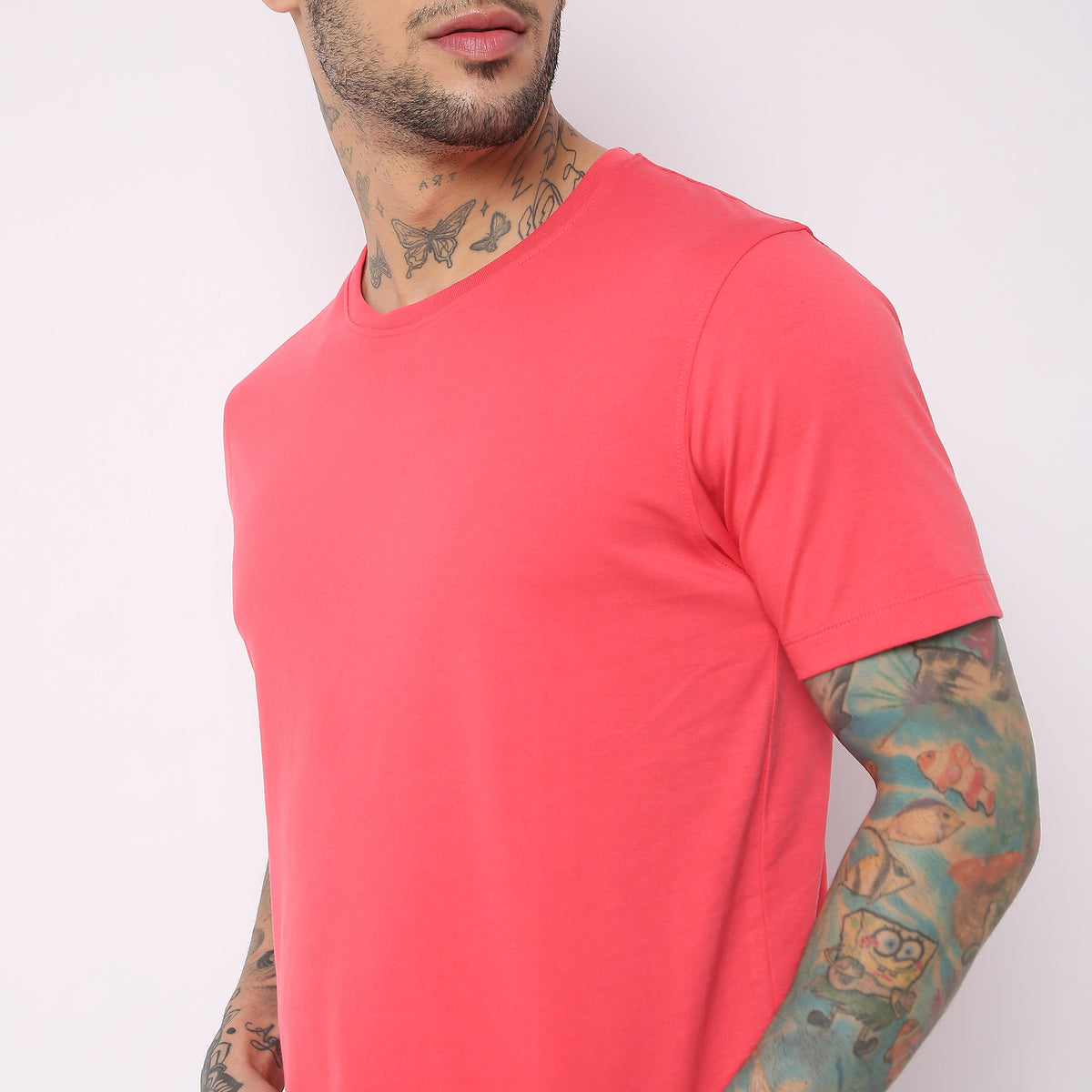 Regular Fit Solid T-Shirt