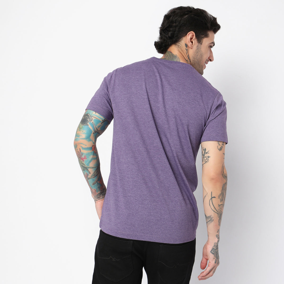 Regular Fit Solid T-Shirt