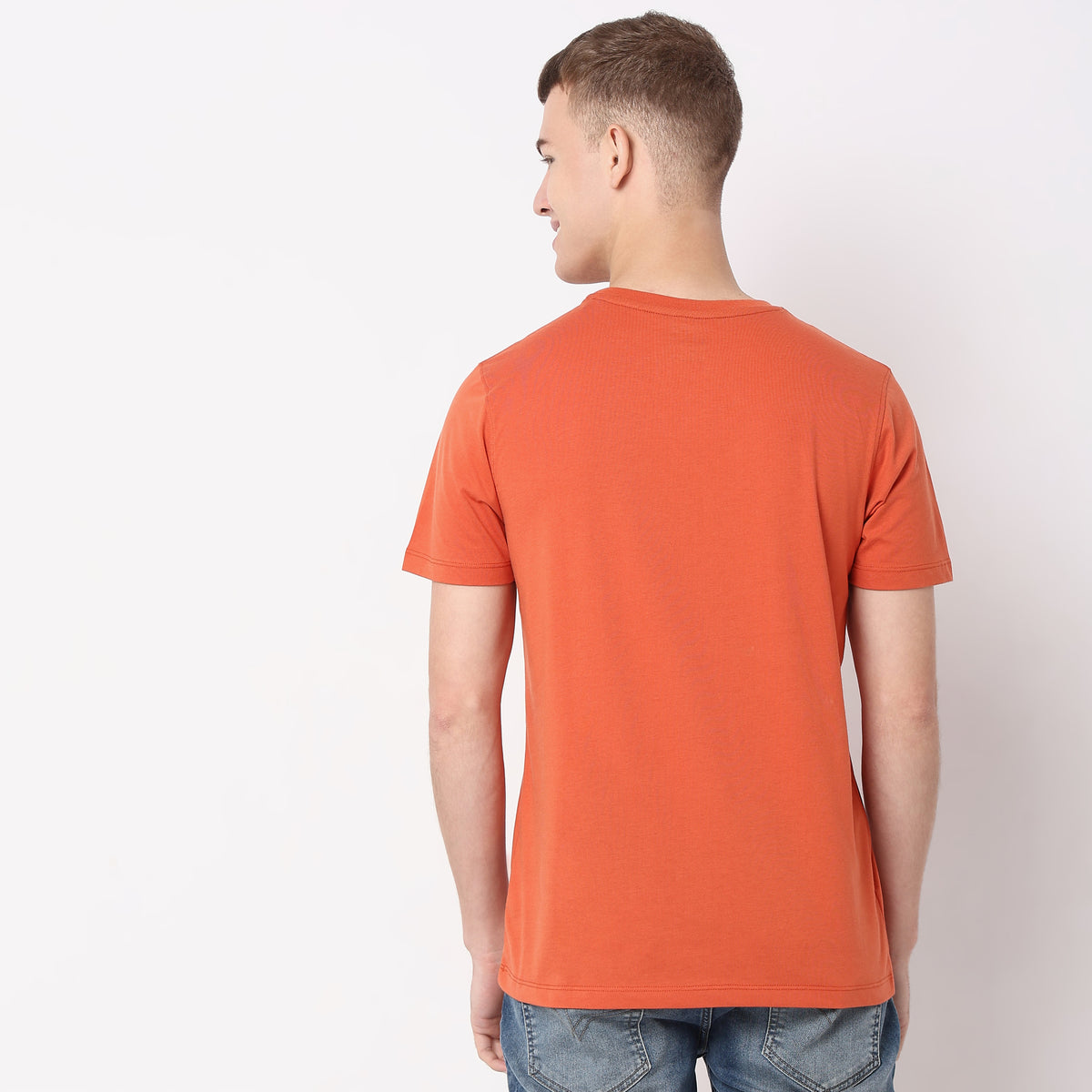 Regular Fit Solid T-Shirt