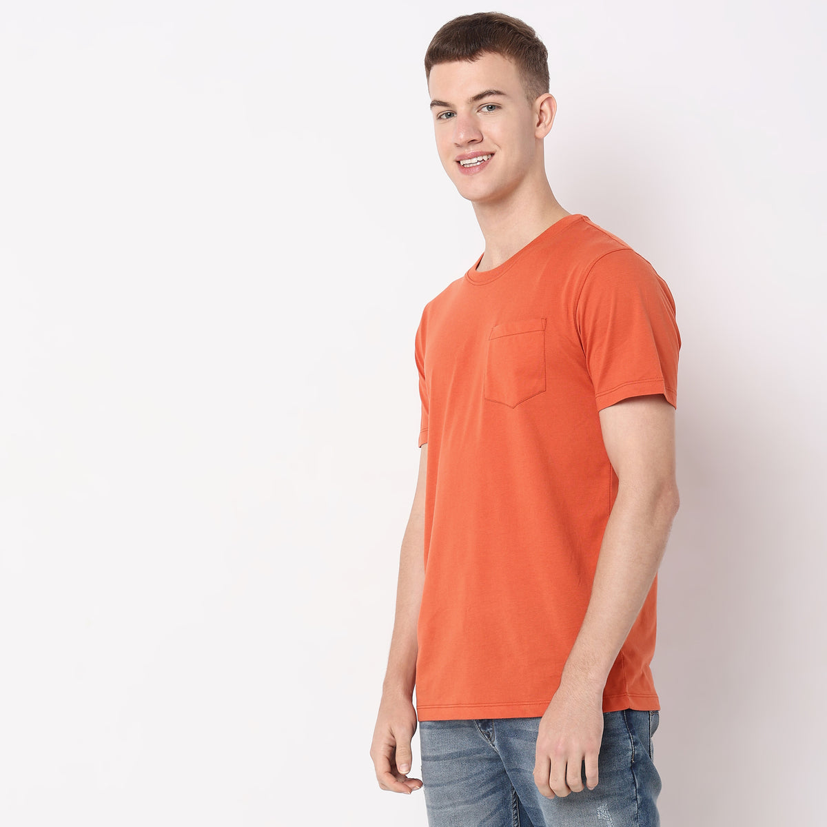 Regular Fit Solid T-Shirt