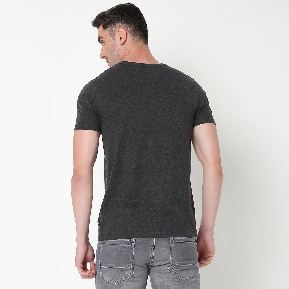 Regular Fit Solid T-Shirt