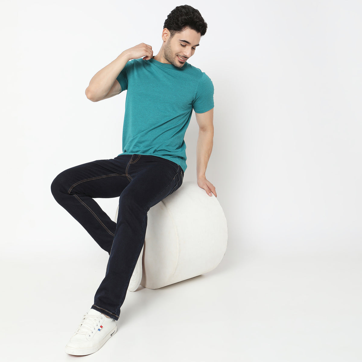 Regular Fit Solid T-Shirt