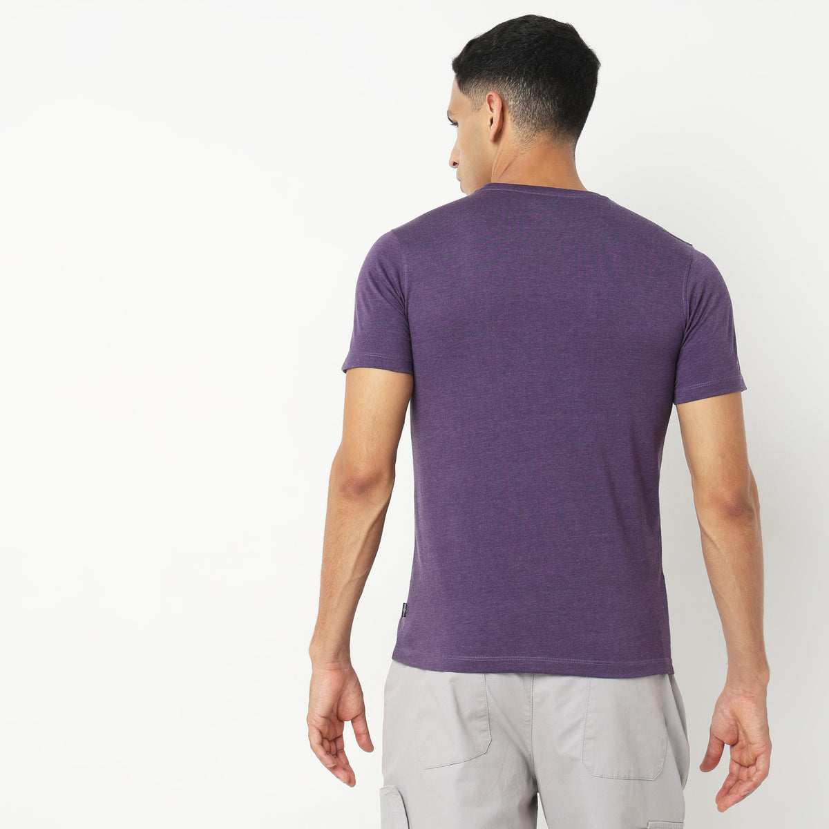 Regular Fit Solid T-Shirt