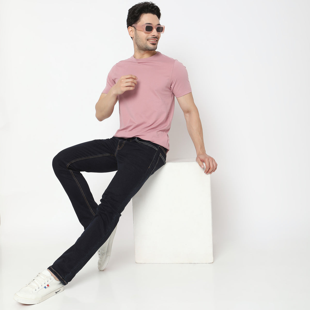 Regular Fit Solid T-Shirt