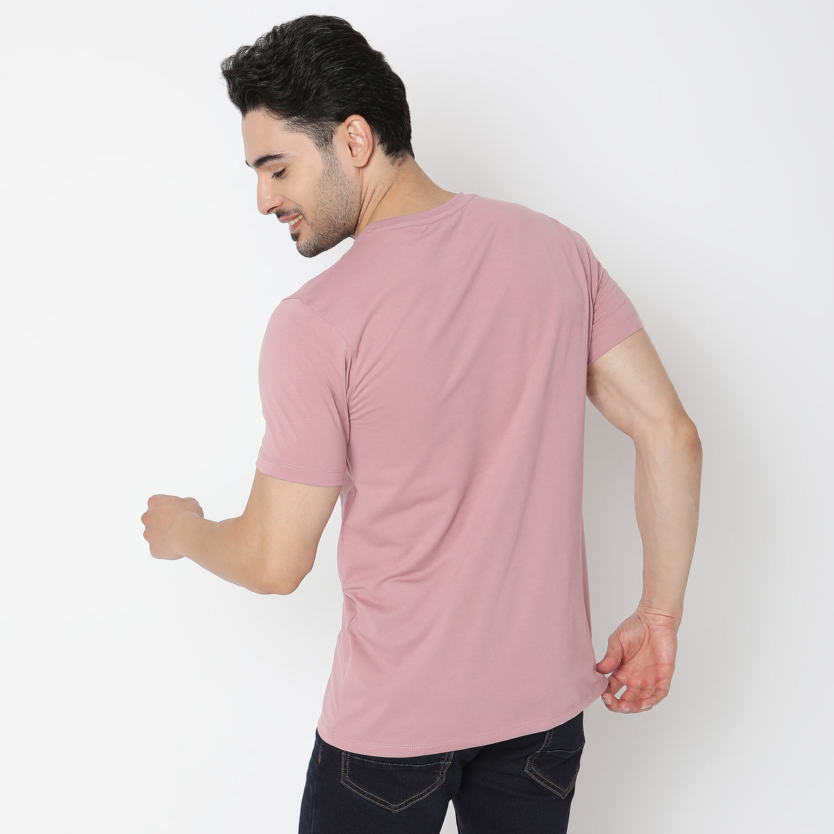 Regular Fit Solid T-Shirt