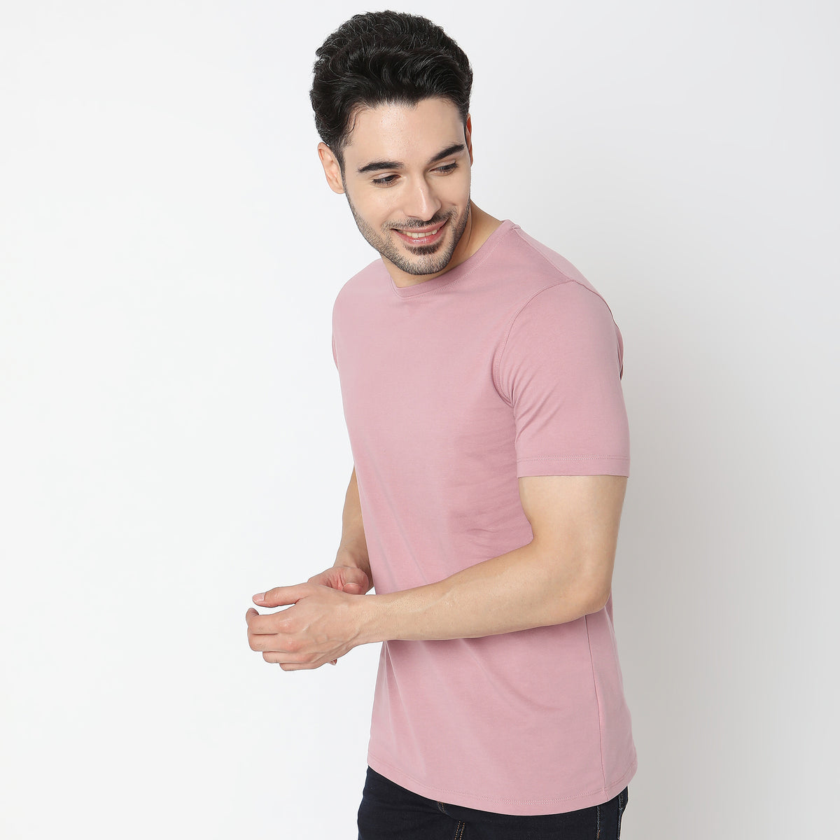 Regular Fit Solid T-Shirt