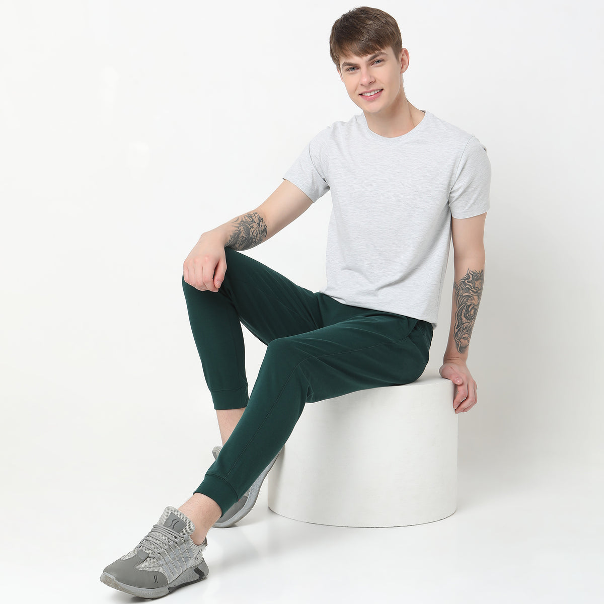 Regular Fit Solid T-Shirt