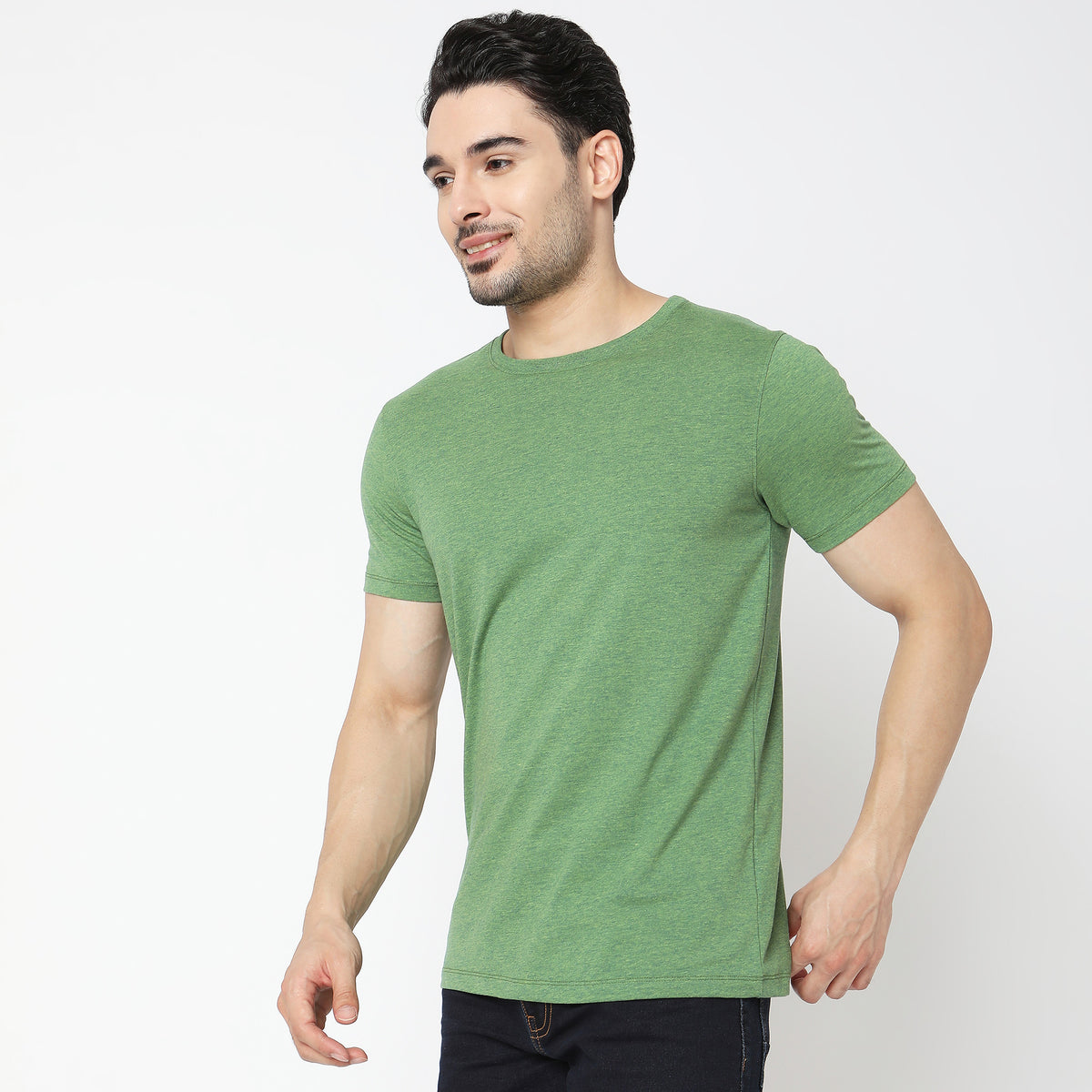 Regular Fit Solid T-Shirt