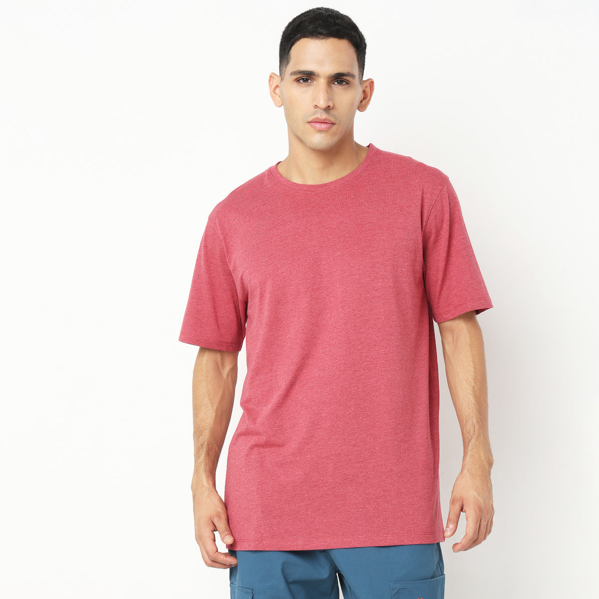 Regular Fit Solid T-Shirt