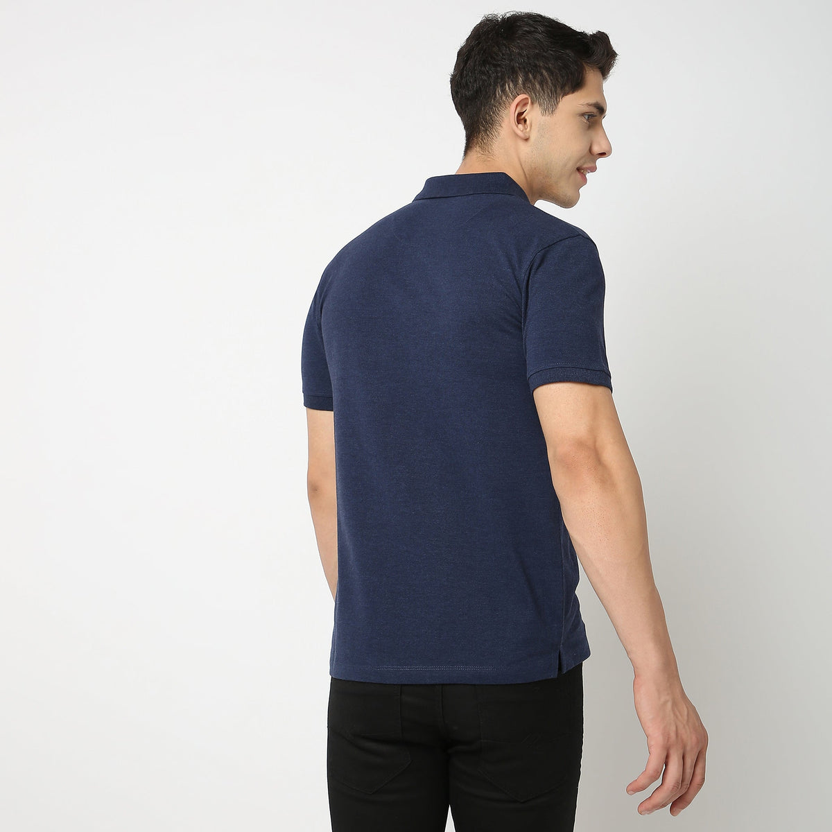 Regular Fit Solid Polo T-Shirt