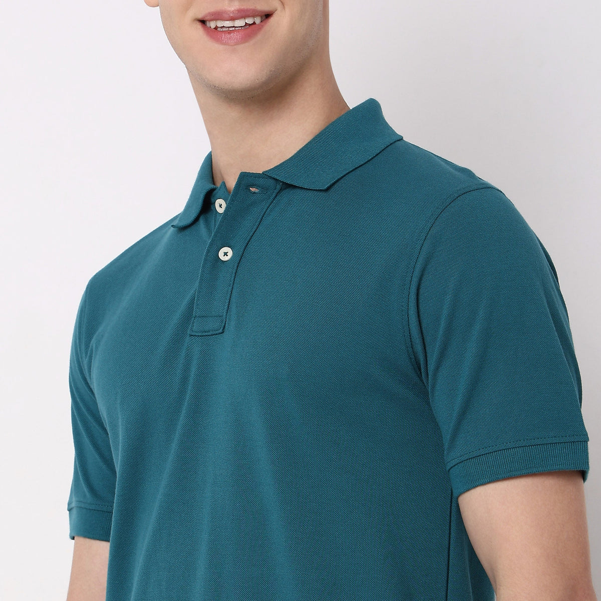 Regular Fit Solid Polo T-Shirt