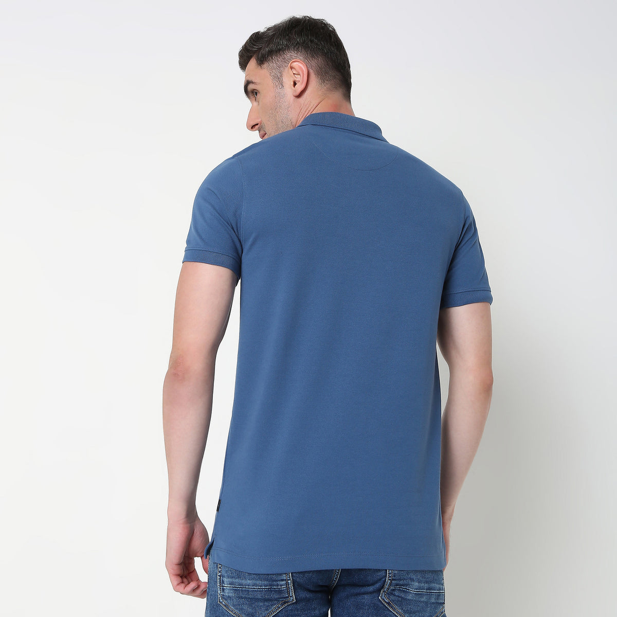 Regular Fit Solid Polo T-shirt