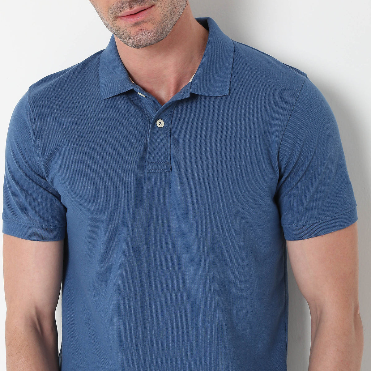 Regular Fit Solid Polo T-shirt