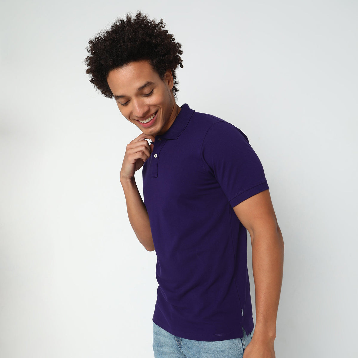 Regular Fit Solid Polo T-Shirt