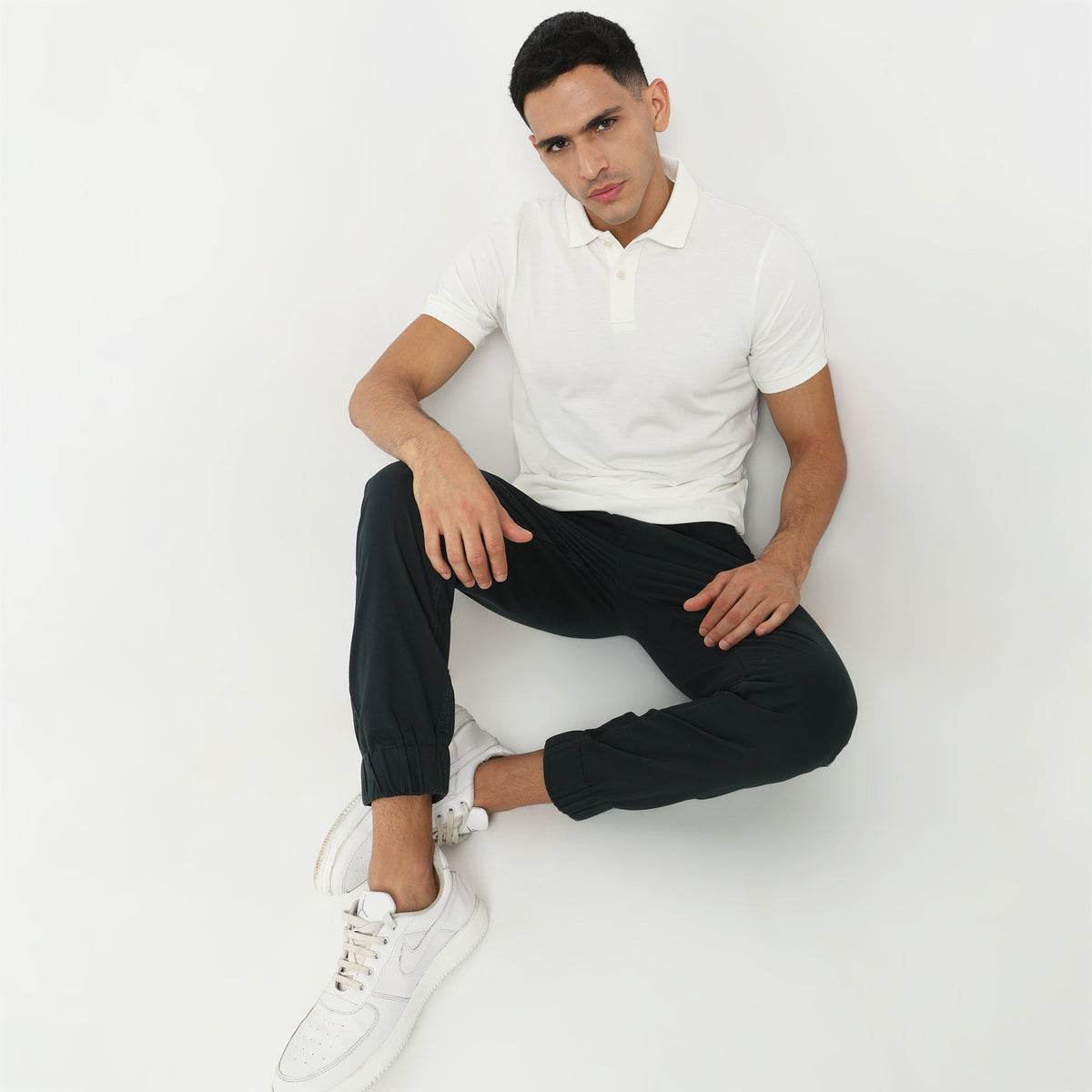 Regular Fit Solid Polo T-Shirt