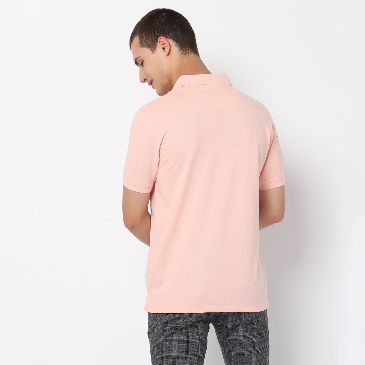 Regular Fit Solid Polo T-shirt