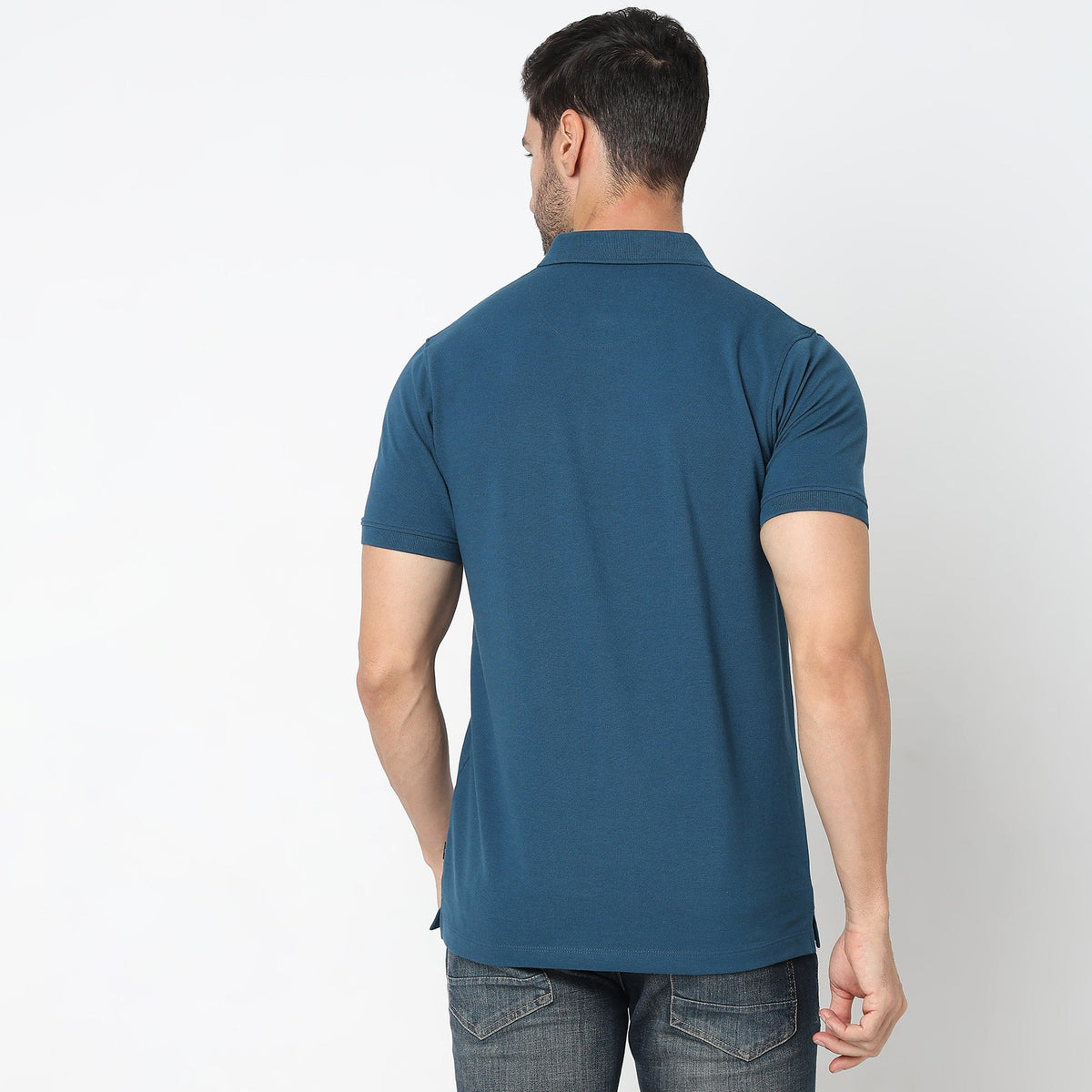 Regular Fit Solid Polo T-Shirt