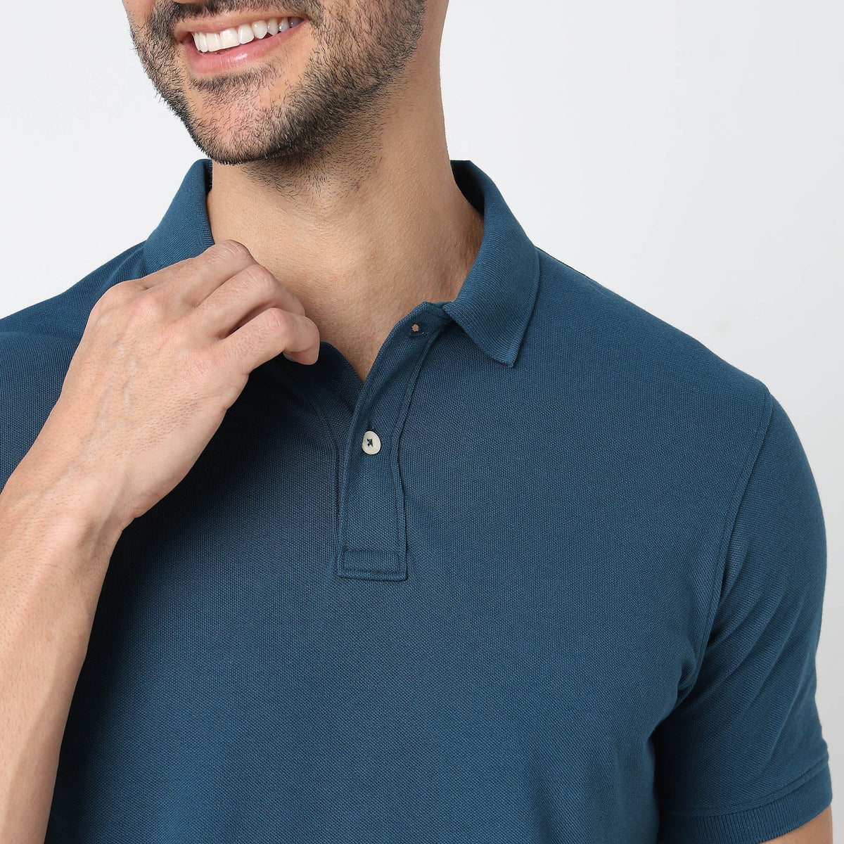 Regular Fit Solid Polo T-Shirt