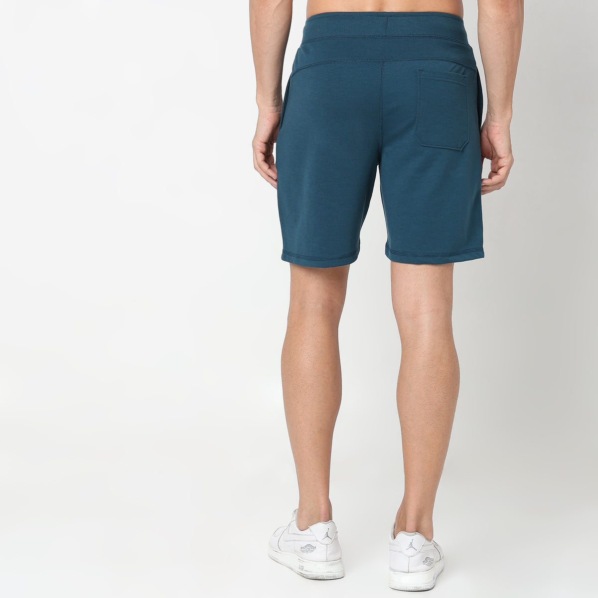 Solid Knee Length Shorts