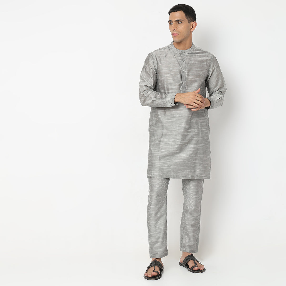 Regular Fit Solid Kurta Sets