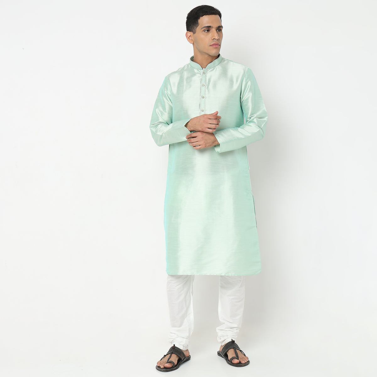 Regular Fit Solid Kurta Sets