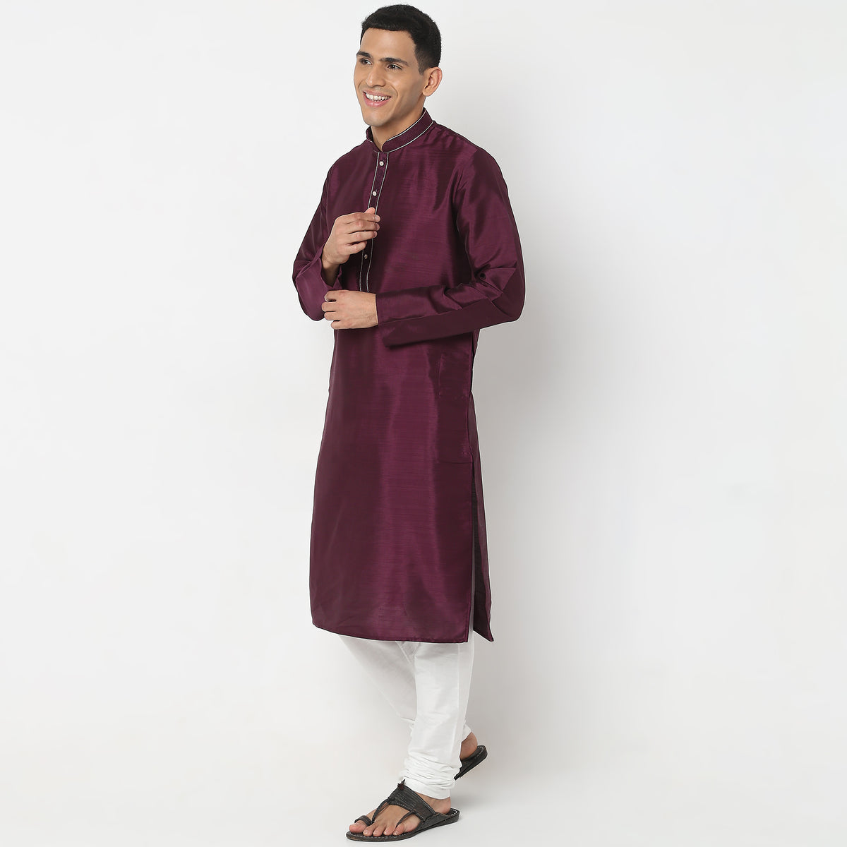 Regular Fit Solid Kurta Sets