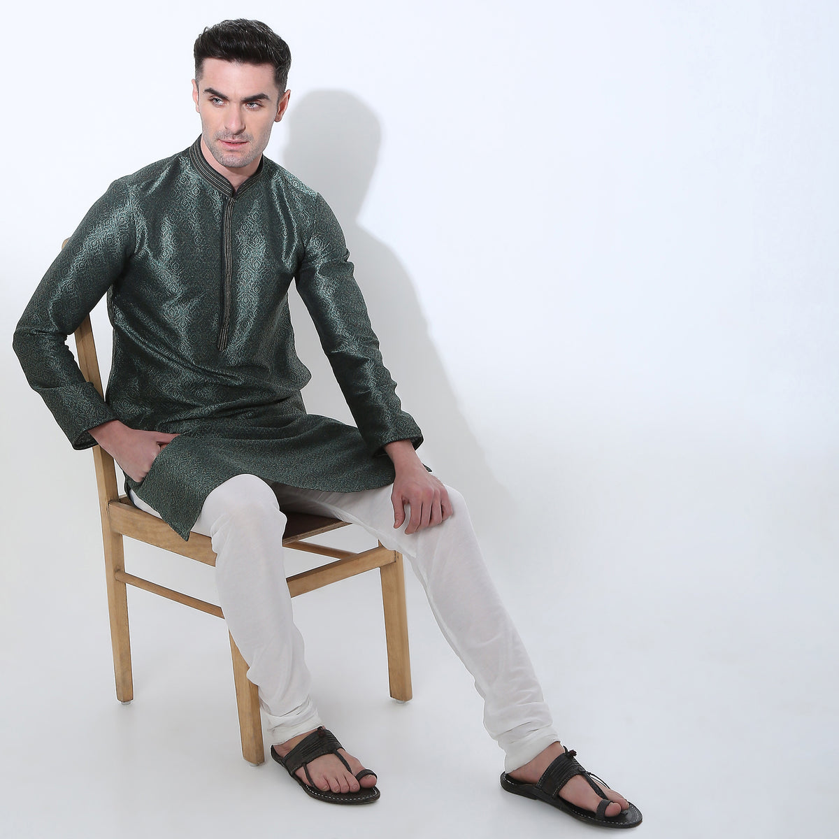 Regular Fit Jacquard Kurta Sets